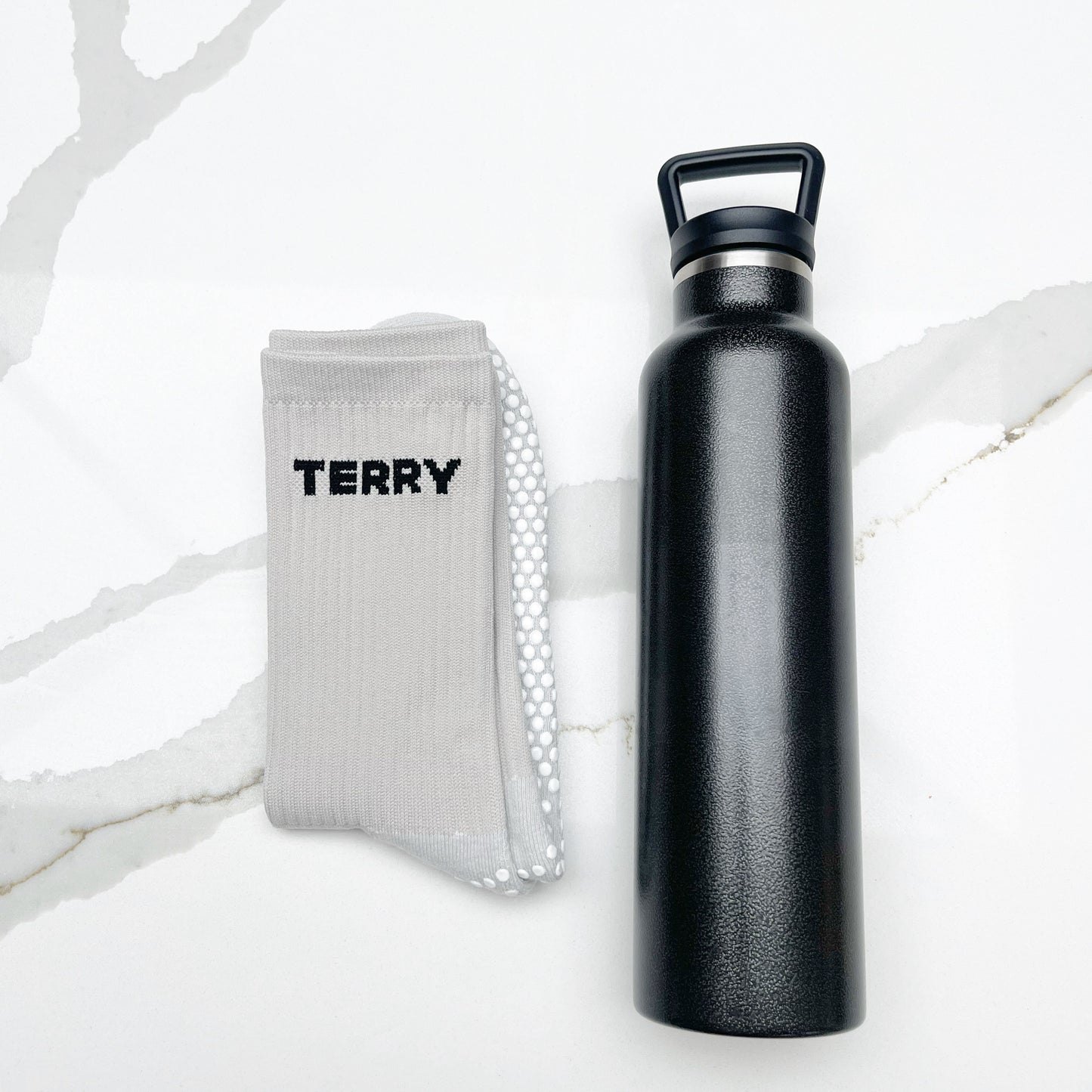 Terry Sport Grip Sock GREY