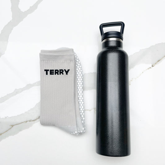 Terry Sport Grip Sock GREY